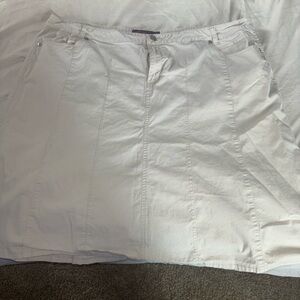 Elegant Cream A-Line Women's Skirt